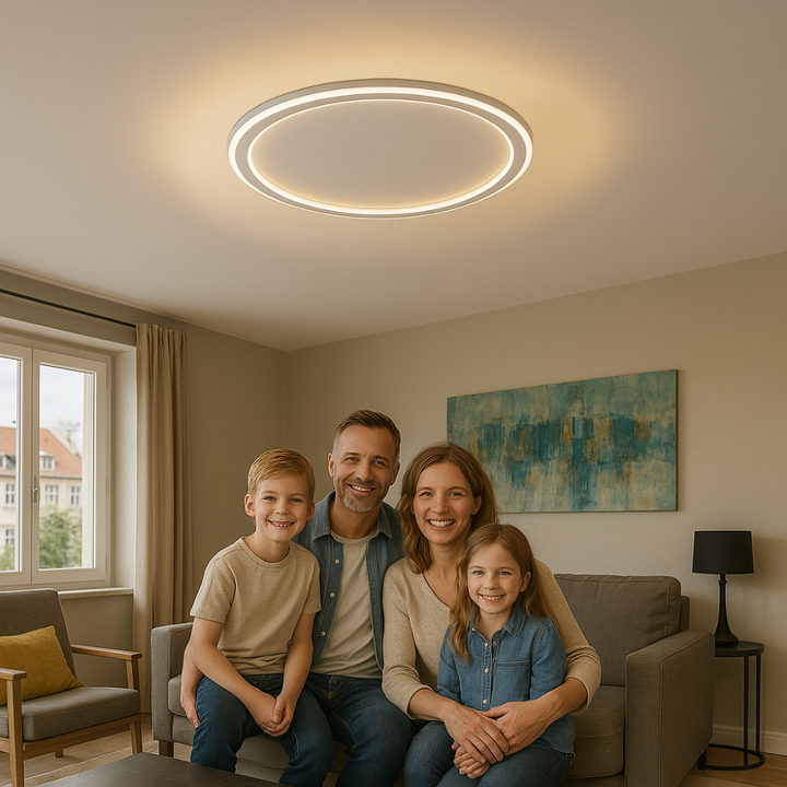 Skandynawska lampa sufitowa LED – nowoczesna