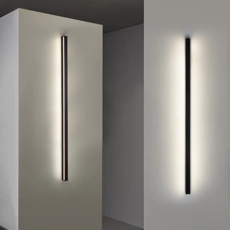 Minimalistyczna liniowa lampa ścienna LED – nastrojowe oświetlenie