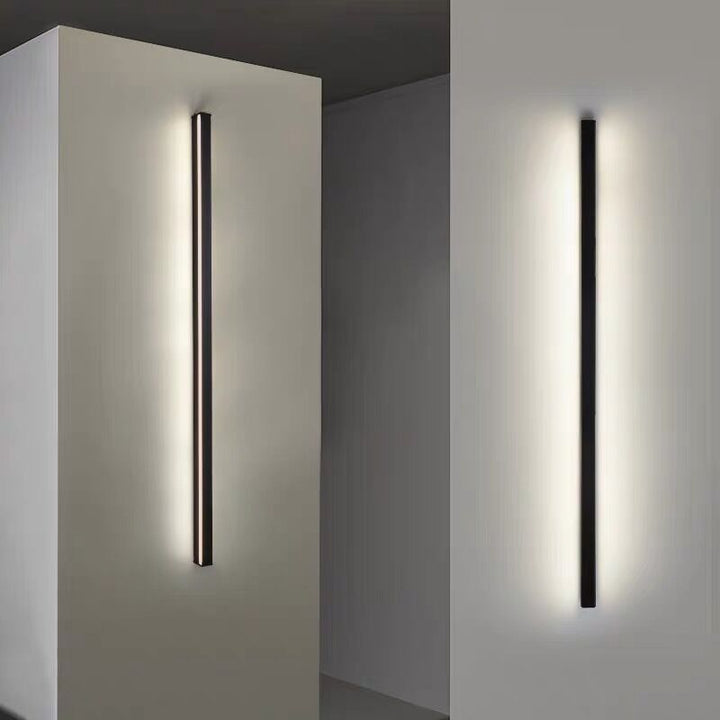 Minimalistyczna liniowa lampa ścienna LED – nastrojowe oświetlenie
