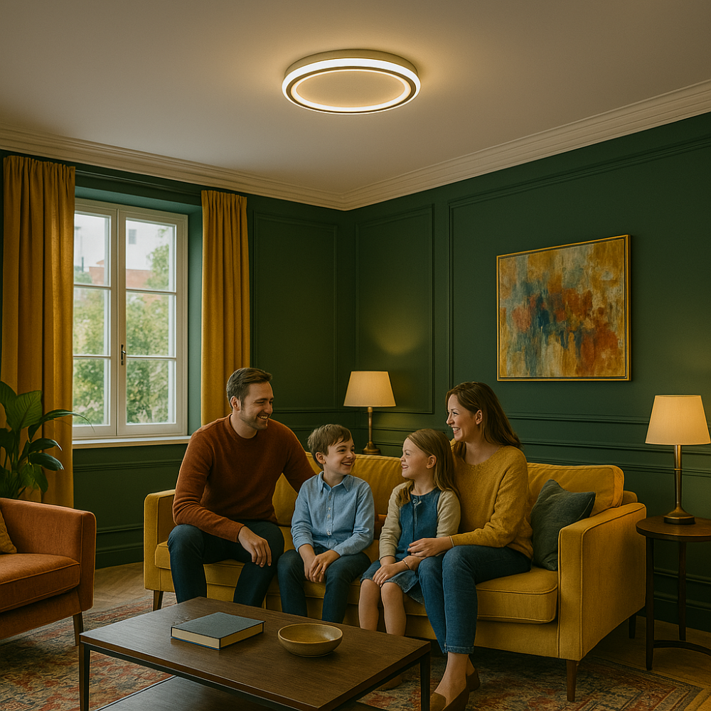 Skandynawska lampa sufitowa LED – nowoczesna