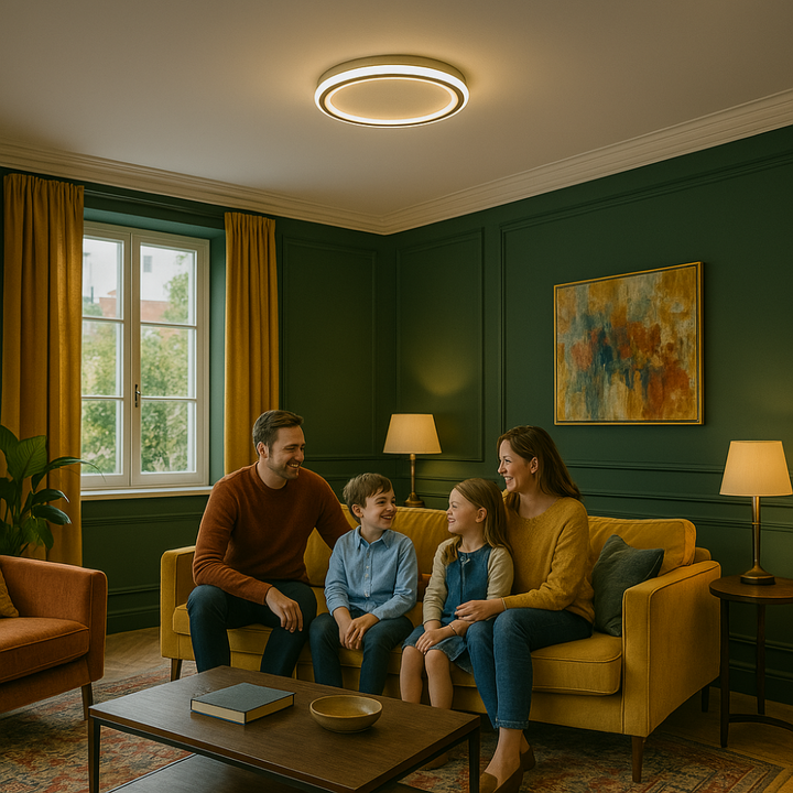 Skandynawska lampa sufitowa LED – nowoczesna