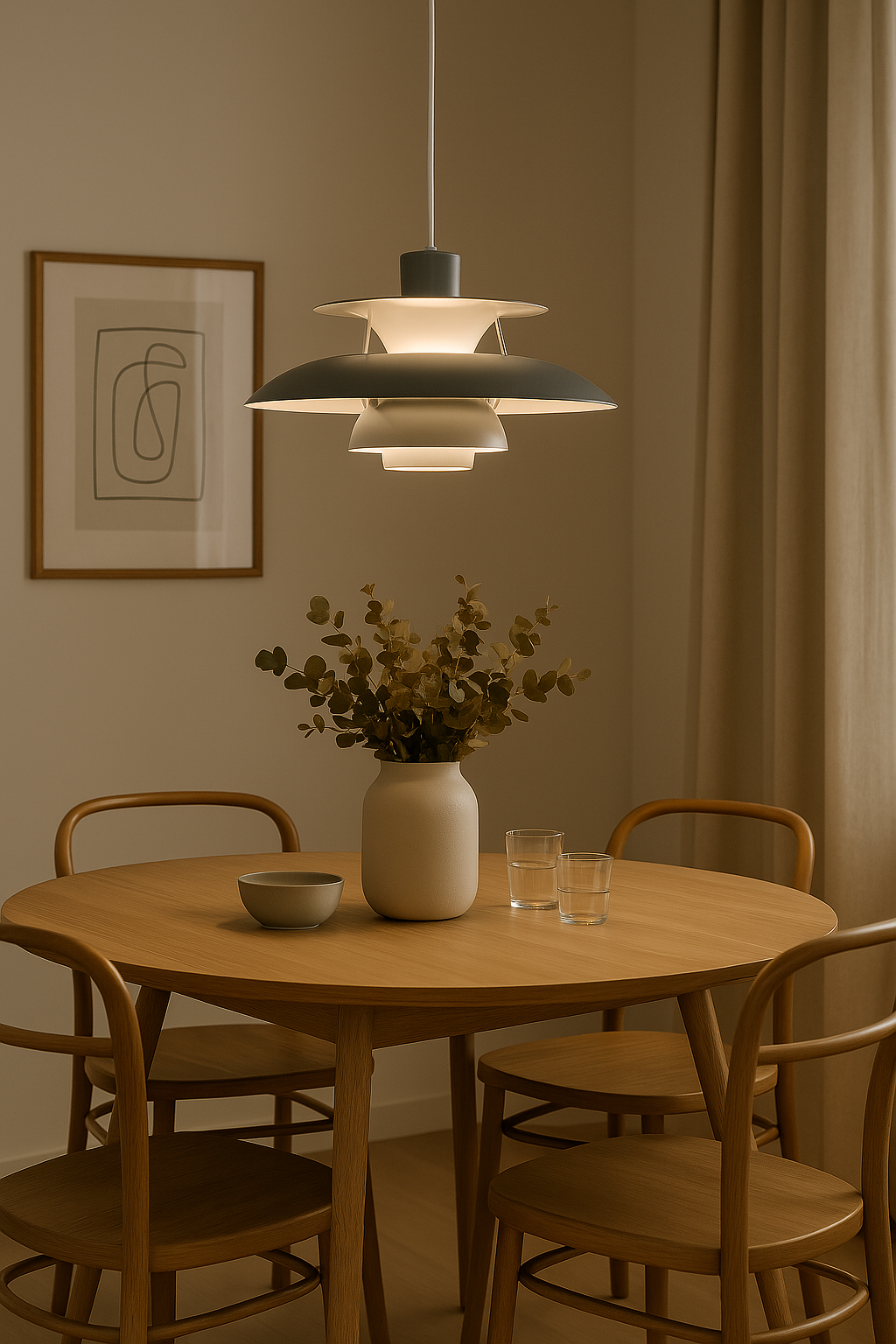 Nowoczesna okrągła lampa sufitowa LED – ściemniana