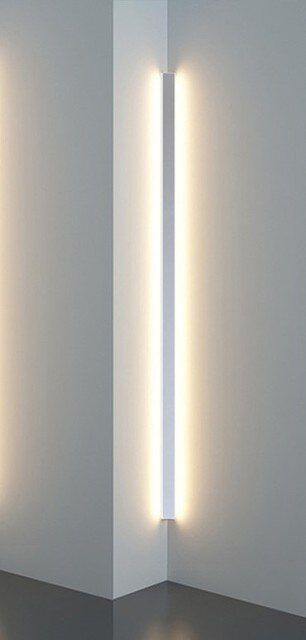 Minimalistyczna liniowa lampa ścienna LED – nastrojowe oświetlenie