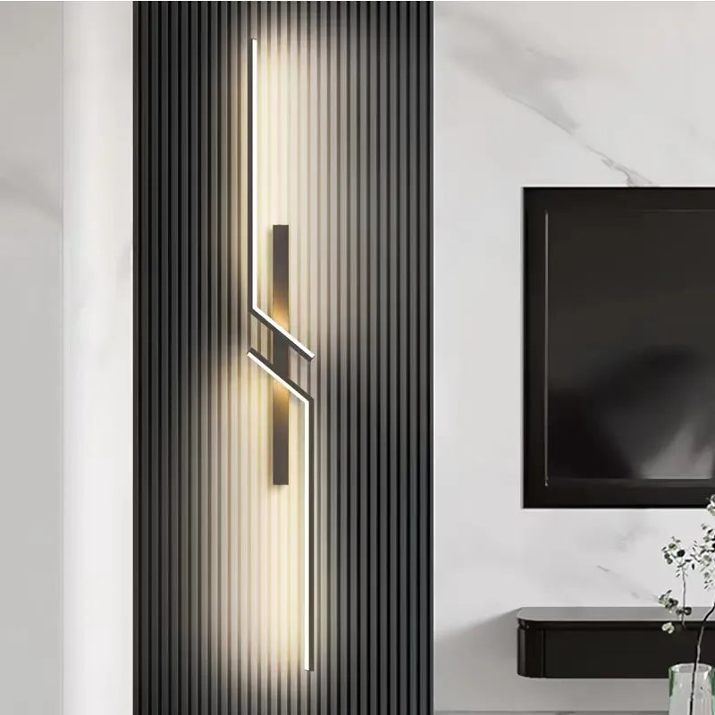 Nowoczesna lampa ścienna LED – minimalistyczny pionowy design
