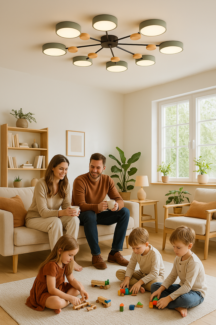 Skandynawska lampa sufitowa – gałęziowy design