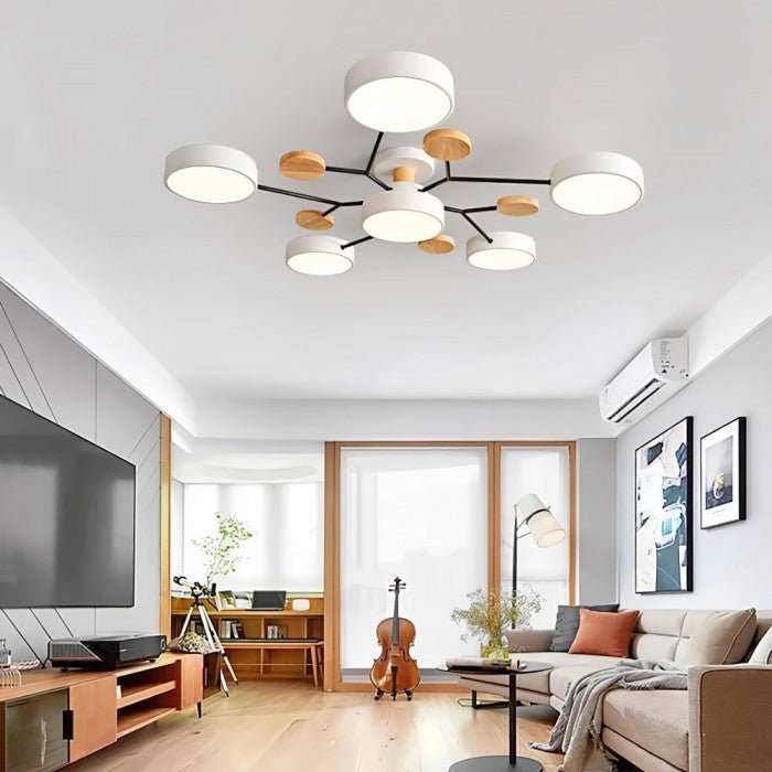 Skandynawska lampa sufitowa – gałęziowy design