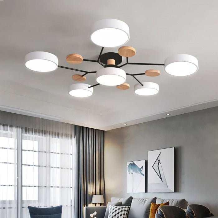 Skandynawska lampa sufitowa – gałęziowy design