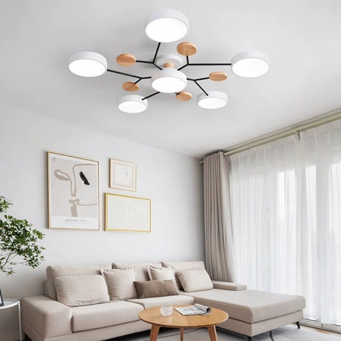 Skandynawska lampa sufitowa – gałęziowy design
