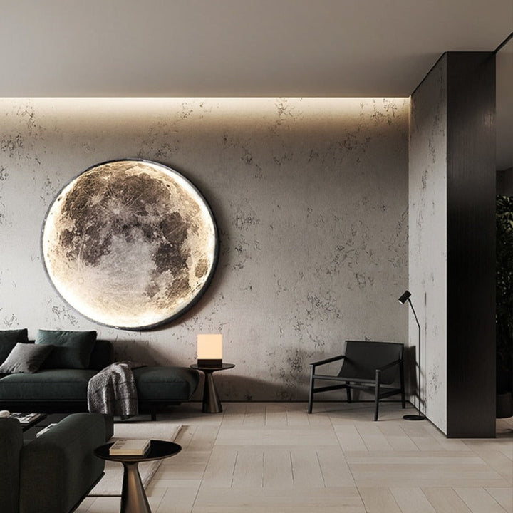 3D lampa sufitowa lub ścienna LED Księżyc albo Ziemia
