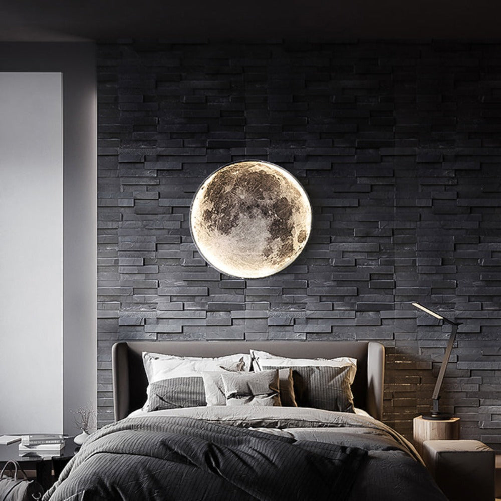 3D lampa sufitowa lub ścienna LED Księżyc albo Ziemia