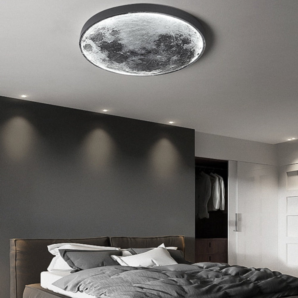 3D lampa sufitowa lub ścienna LED Księżyc albo Ziemia